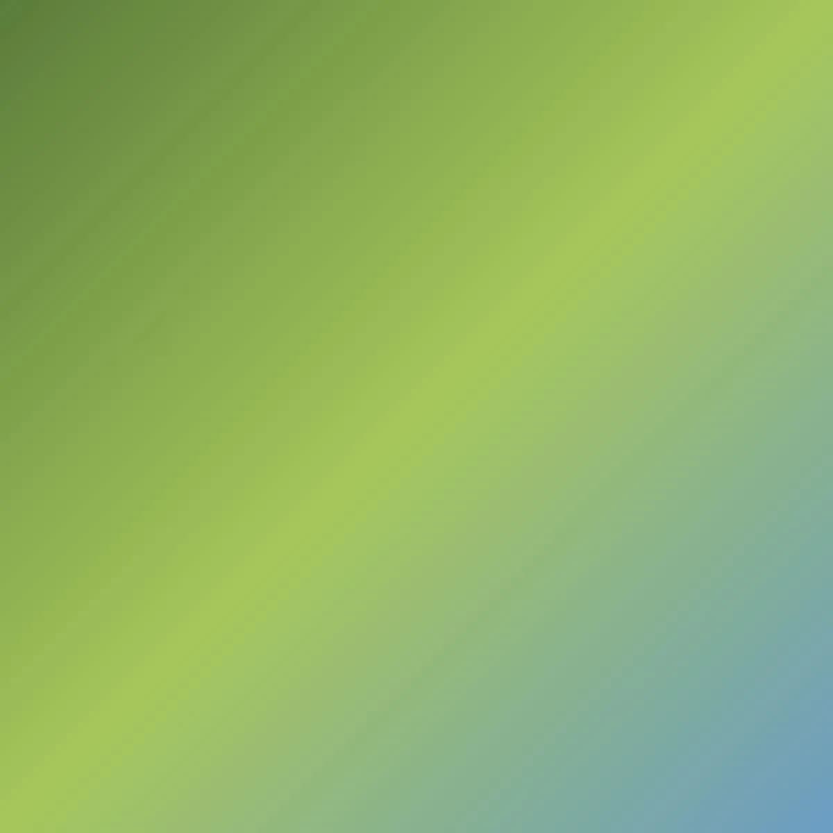 A smooth gradient background transitions from green on the left to blue on the right, creating a calm and serene visual effect.